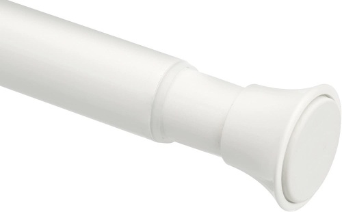 Amazon Basics Tension Curtain Rod, Adjustable 54-90" Width, White - Appears New   - Lot 314