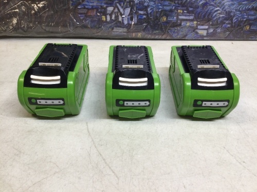 Lot of (3) Vanon RH Power Tool Batteries, Li-ion 40V 5000mAh 200Wh Replace 29462 - Appear New - Lot 319
