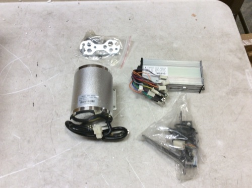 48V 1800W DC Electric Brushless Motor Pedal with Speed Controller for ATV, GoKart, Scooter - Appears New, Untested  - Lot 337