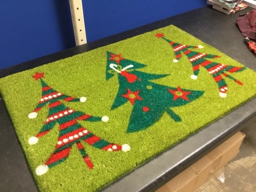 Holiday Door Mat, 24" x 36" - New - Lot 368