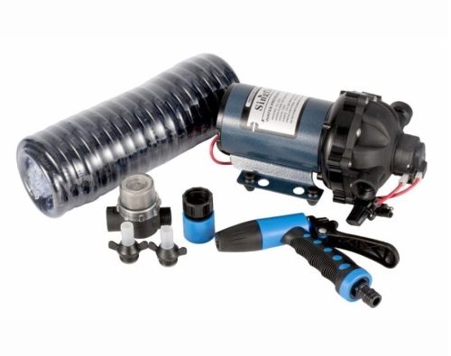 Singflo 12V 5-Chamber 70psi 20L/min Water Pressure Pump Washdown Kit - E-Comm Return, Appears New - Lot 381