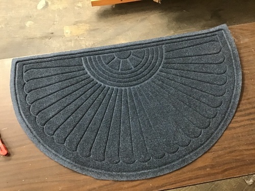Half Round Rubber Backed Door Mat - Appears New  - Lot 397