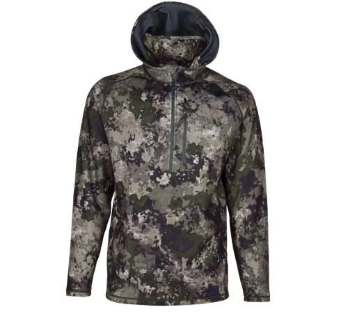 Midweight Quarter-Zip Long-Sleeve Hoodie with 4MOST INHIBIT for Men - TrueTimber VSX - XL, E-Commerce Return - Lot 405