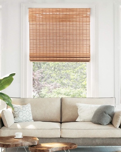 Chicology Cordless Bamboo Roman Shades, 23" x 64" - Appear New  - Lot 527