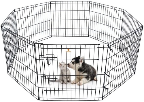 PEEKABOO Pet Playpen Fence, Unknown Size - E-Comm Return, Appears New  - Lot 556