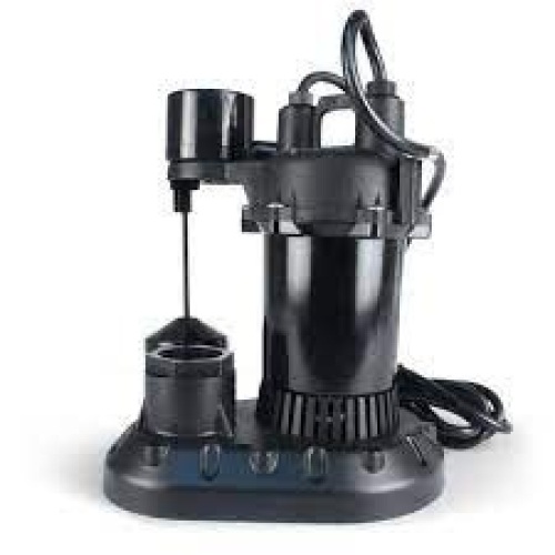 Everbilt 1/3 HP Aluminum Sup Pump with Vertical Switch - Appears New in Damaged Box  - Lot 572