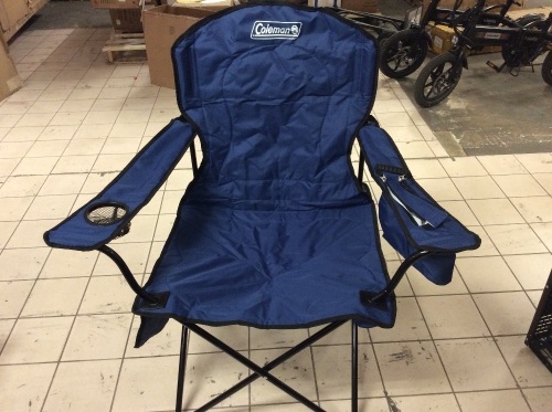 Coleman Camping Chair with Built-In 4 Can Cooler - Appears New  - Lot 589