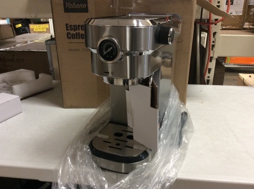 Yabano Professional Coffee Machine for Espresso, Cappuccino and Latte - E-Comm Return, Used - Lot 594