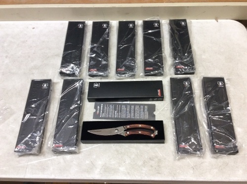 Lot of (10) WALLOP Heavy Duty Spring Loaded Kitchen Shears with Safety Lock, German HC Stainless Steel - New  - Lot 601