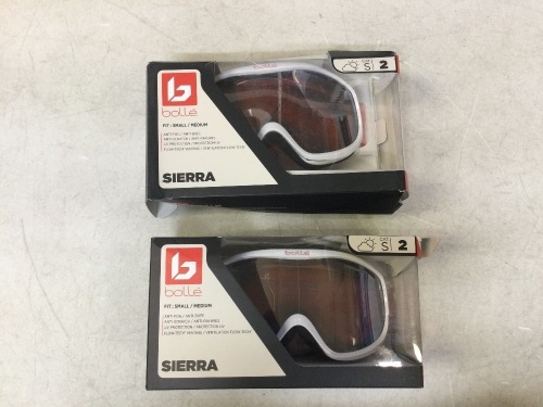 Lot of (2) Bollé Women's Sierra Ski Masks, S/MD - Appear New - Lot 604