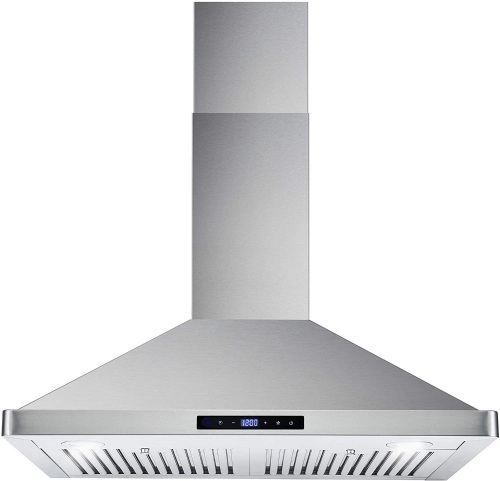 Cosmo 30" Wall Mount Range Hood with Soft Touch Digital Push Control & LED Lighting, Stainless Steel - Appears New  - Lot 611