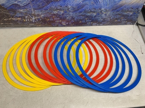 Speed and Agility 16" Training Rings, Set of 12 - Appear New   - Lot 616