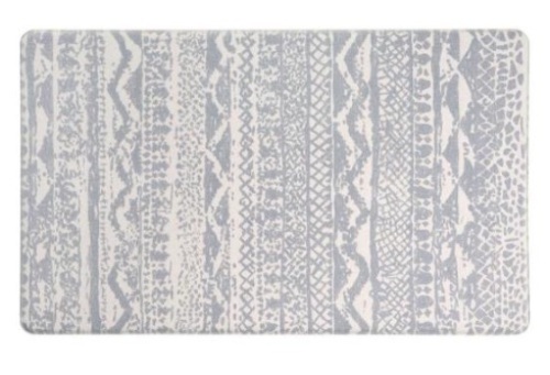 WRGHome Gray Distressed Boho Anti Fatigue Standing Mat, 18" x 47" - Appears New - Lot 624
