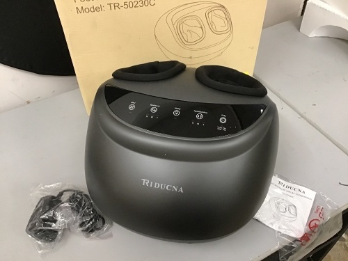 Shiatsu Electric Foot Massager with Heat, Adjustable Deep Kneading, Rolling and Air Compression - E-Comm Return, Appears New  - Lot 634