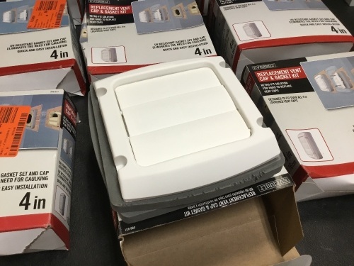 Lot of (14) Everbilt 4" Replacement Vent Cap & Gasket Kits - E-Comm Returns - Lot 648
