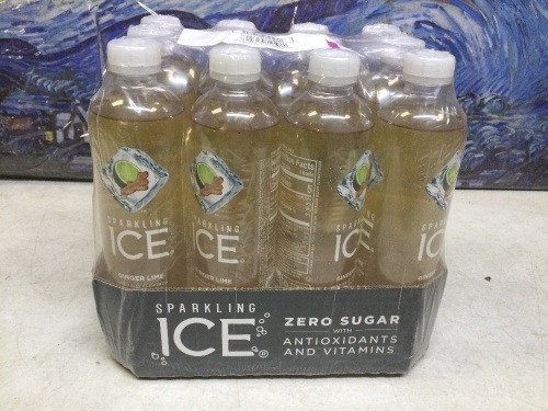 Sparkling Ice Ginger Lime, 12pk/17oz - New - Lot 762
