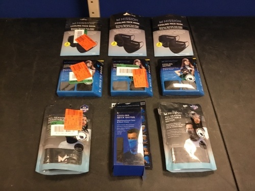 Lot of Cooling Face Masks & Gaiters - E-Comm Returns, Appear New  - Lot 787