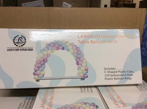 Case of (27) LANGXUN 12' Table Balloon Arch Kits, Balloons Not Included - Appears New  - Lot 792