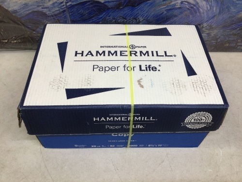 Hammermill Printer Paper, 20 Lb, 8.5 x 11, 8 Ream (4,000 Sheets) 92 Bright - New  - Lot 816