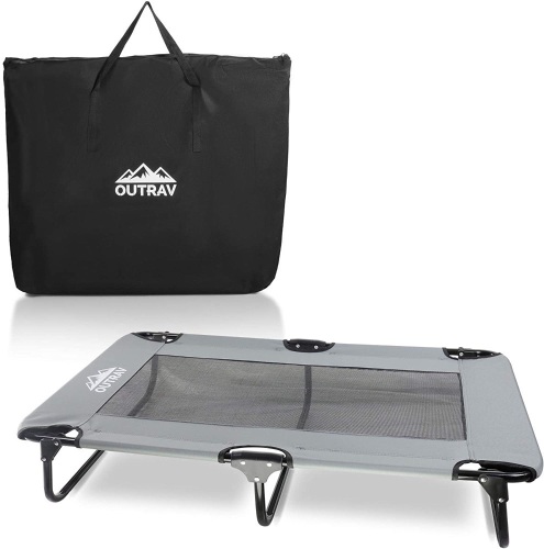 Outrav Large Dog Cot, Grey - Appears New - Lot 819