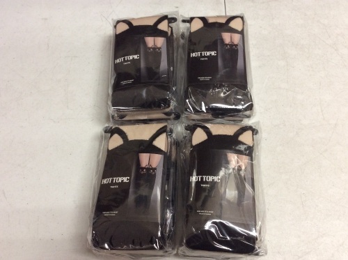 Lot of (4) Hot Topic Kitty Cat Faux Thigh High Tights - Appear New - Lot 820