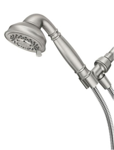 MOEN Brecklyn 8-Spray 4 in. Single Tub Wall Mount Handheld Adjustable Shower Head in Spot Resist Brushed Nickel - Appears New  - Lot 831