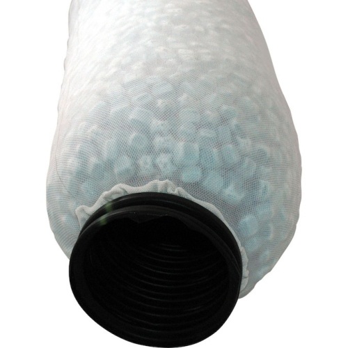 NDS 4-in x 10-ft 5-PSI Corrugated French Drain Pipe - Appears New  - Lot 833