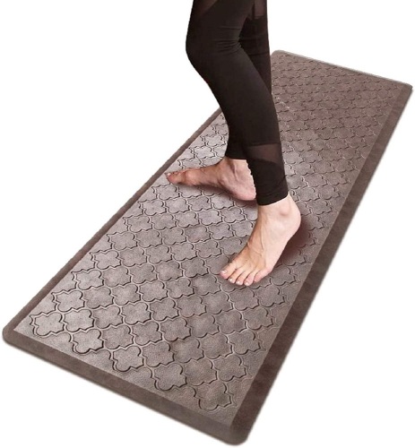 HEBE Oversized Anti Fatigue Standing Comfort Mat, 20"x60", Brown - Appears New   - Lot 834