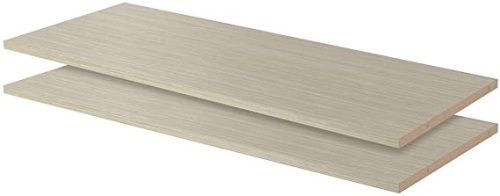 Easy Track RS1436-CGON Wood Organizer Closet Shelves Compatible with Easy Track Closet Kits for Additional Storage, Weathered Grey (2 Pack) - Appears New  - Lot 837
