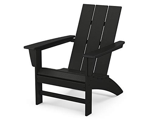 Polywood Modern Adirondack Chair, Black - Appears New - Lot 844
