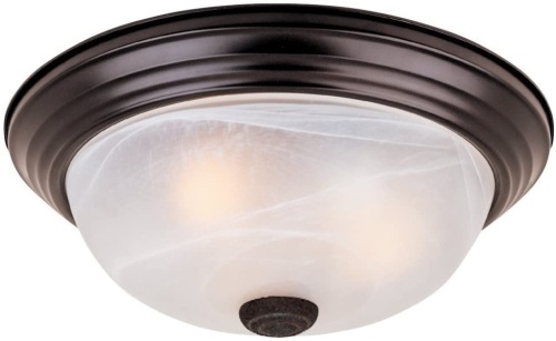 Designers Fountain Flushmount Ceiling Light Oil Rubbed Bronze 3 Light 15" Fixture 1257L-ORB-AL - Appears New  - Lot 886