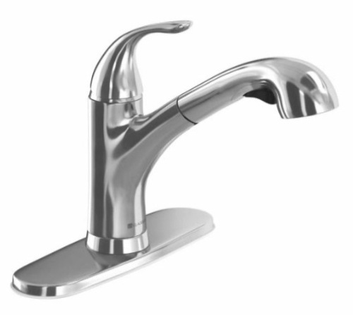Glacier Bay Market Single-Handle Pull-Out Sprayer Kitchen Faucet in Chrome - E-Comm Return - Lot 899