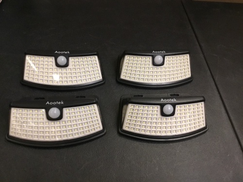 Lot of (4) Aootek Solar Lights - Appear New  - Lot 1038