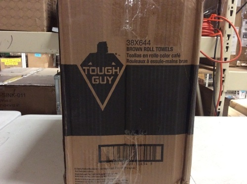 Tough Guy Brown Paper Towell Rolls, 350 ft Roll Length, 12 Pack - Appears New - Lot 1062