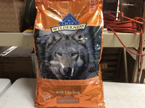 Blue Buffalo Wilderness High Protein Adult Large Breed Dog Food, 24 lb Bag - Appears New  - Lot 1064