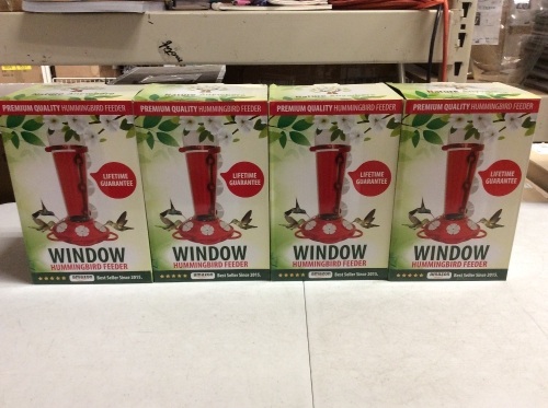 Lot of (4) Nature Anywhere Window Hummingbird Feeders - Appear New  - Lot 1070