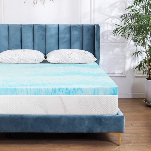 Milemont Mattress 3" Gel Memory Foam Matterss Topper, Queen - Appears New   - Lot 1077