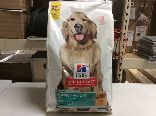 Hill's Science Diet Perfect Weight Adult Dog Food, Chicken Recipe, 28.5 lb Bag - New - Lot 1094