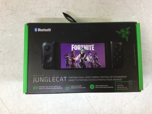 Razer Junglecat Dual-Sided Mobile Game Controller for Android, Compatible w/ Razer Phone 2, Galaxy Note 9, Galaxy S10+ - E-Comm Return, Appears New  - Lot 1098