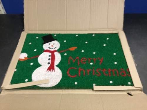 Christmas Snowman Rug, 17" x 29" - Appears New  - Lot 1109