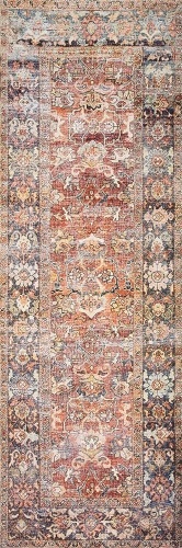 Loloi II Layla Collection Runner, 2'-6" x 12', Spice/Marine - Appears New  - Lot 1122