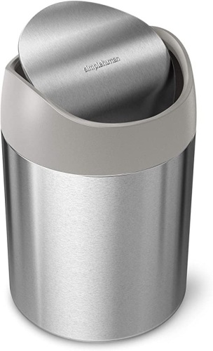 Simplehuman Brushed Stainless Steel 1.5L Mini Trash Can - Appears New  - Lot 1148