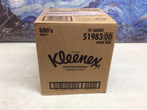 Kleenex Expressions Soothing Lotion Facial Tissues, 8 Cubes - New  - Lot 1205