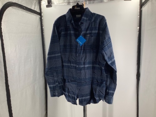 Columbia, Cornell Woods, Flannel Long Sleeve Shirt, Mens Medium, Appears New 