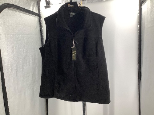 natural reflections, Zip Fleece Vest, 1X, Appears New  - Lot 294