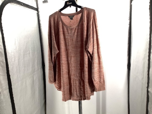 Natural Reflections, Copper Brown Sweater, 2x, Appears New  - Lot 322