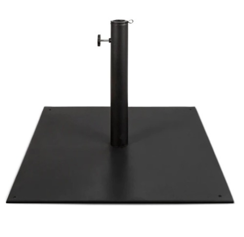 Steel Umbrella Base, Patio Stand w/ Tightening Knob & Anchor Holes - 38.5lb, Appears New