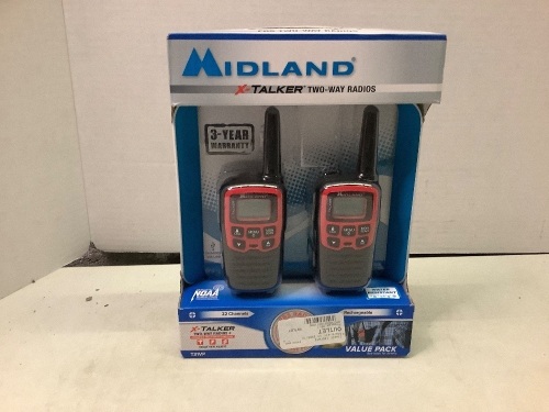 Midland X Talker Two Way Radios, Untested, Appears New