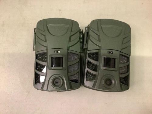 Lot of 2, Trail Cams, No straps or batteries, E-commerce Return 
