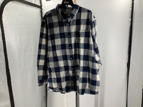 Hobbs Creek, Mens Plaid Long Sleeve, 2XL, Appears New